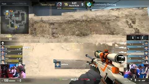 CS:GO - LG coldzera sick 4k AWP with double kill jumpshot - MLG Columbus 2016