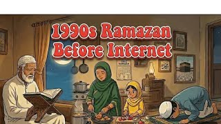 1990s Ramadan before internet🌙| From Sehri to Taraweeh | Ghibli Islamic Animation #ramadan2026#1990s screenshot 3
