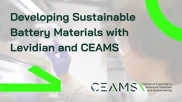 Developing Sustainable Battery Materials with Levidian and CEAMS