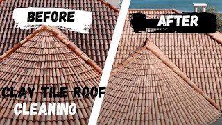 Soft washing the SHINE back into a 8,000 square feet clay tile roof screenshot 3