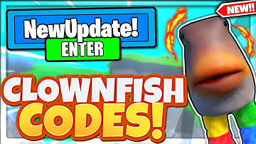 ALL NEW SECRET *CLOWNFISH* UPDATE CODES In Roblox Mega Noob Simulator!