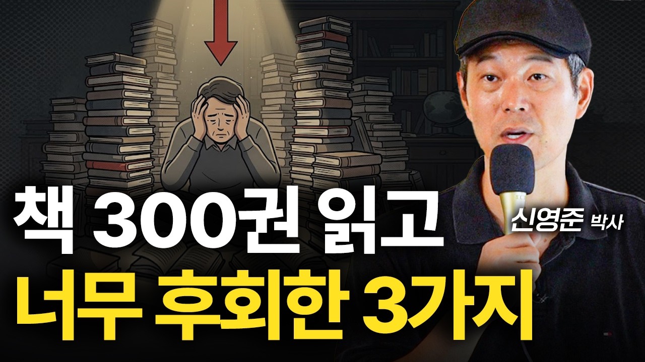 300권의 책을 읽고 3가지 후회를 뼈저리게 했습니다.