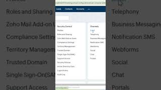 Ehat os channel in zoho crm #zohomail #digitalmarketing #innovation #techtutorials #zohotraining