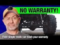 How 4x4 modifications can kill your factory warranty protection | Auto Expert John Cadogan