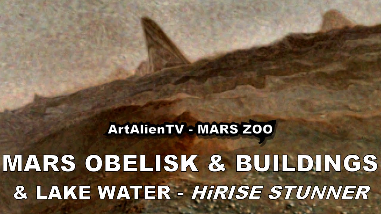 rovera MARS TOWER - OBELISK & PYRAMID BUILDINGS by Lake Water. ArtAlienTV