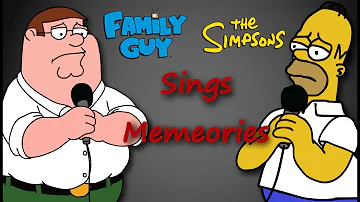 Family Guy and The Simpsons sings Memories by Maroon 5 (Animated)