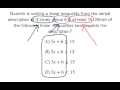 Understanding Inequalities and Expressions