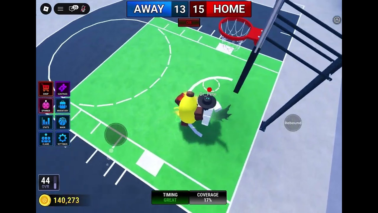 Laggy Guy vs Hitbox in Basketball Legends