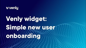 Venly Widget: Simple new user onboarding