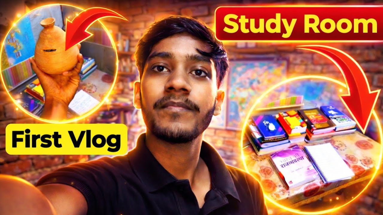 Study Room Tour Vlog | My Simple & Productive Study Setup