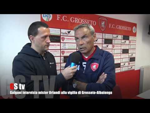 Gs Tv   Galgani intervista mister Orlandi alla vigilia di Grosseto Albalonga