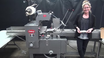 Doboy Model Scotty II Semi-Auto  Stainless Steel Horizontal Wrapper Demonstration