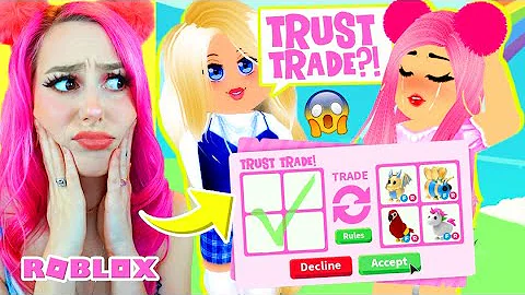 Only Doing "TRUST TRADES" in Adopt Me for 24 Hours! Roblox Adopt Me Scamming