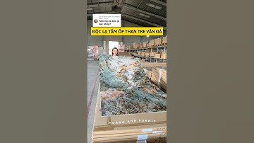 Tấm Ốp Than Tre bề mặt vân đá tự nhiên #hoanganhfurniture #tamopthantre