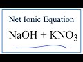 Ionic Reactions and Spectator Ions