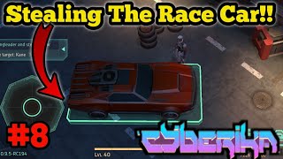 Stealing The Race Car !! | Cyberika: Action Cyberpunk RPG #8 screenshot 3