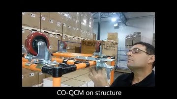 How to install tuggers on modular material handling carts | Flexpipe