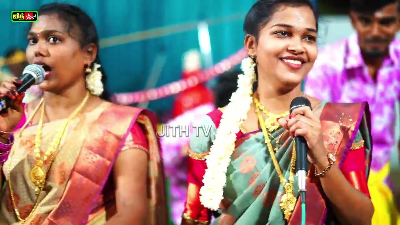 👨‍👩‍👦அக்கா தங்கையுடன்💝 சத்யா செல்வின் மூவரும் 😍கலக்கல் கும்மி பாட்டு || JITH TV