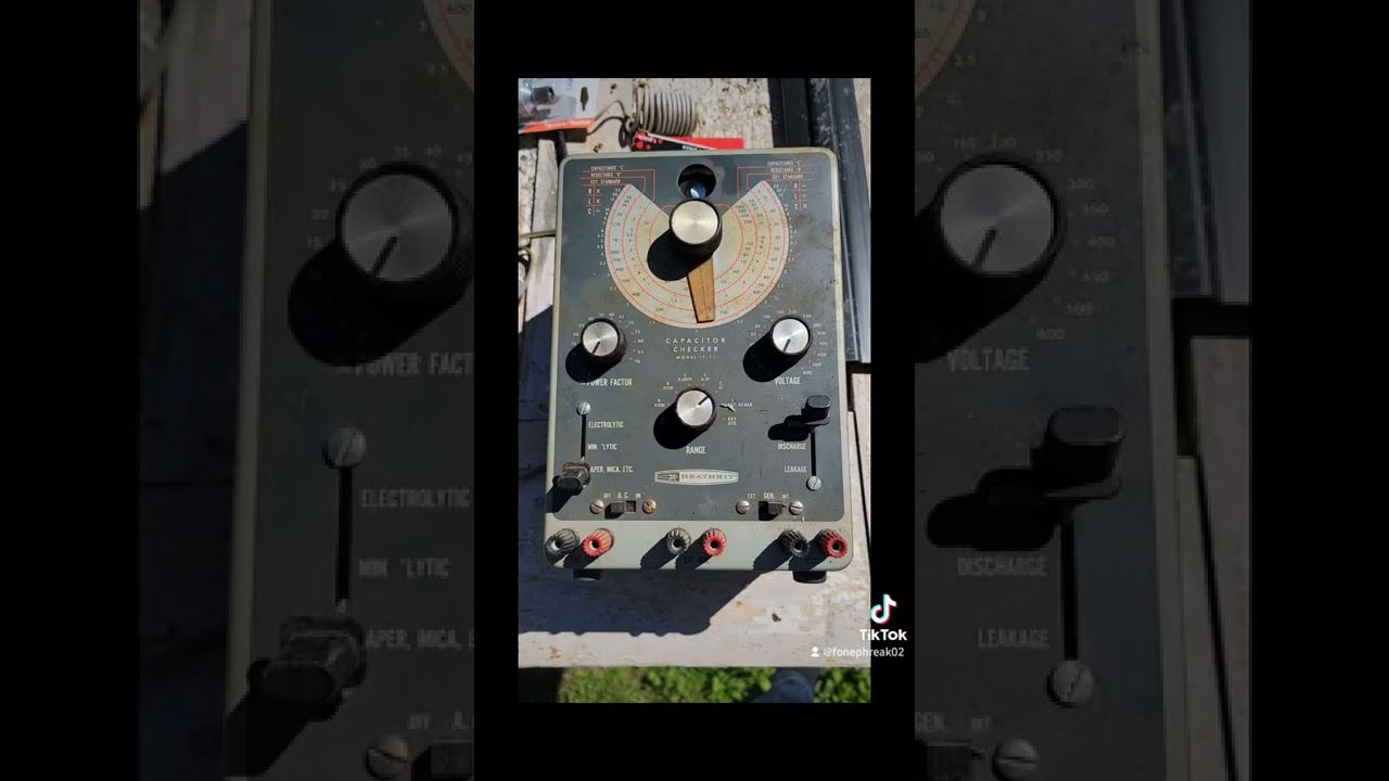 Before And After Of Heathkit IT 11 Capacitor Tester