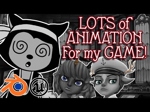 Animating My Game's Characters in Blender! (Noiramore Academy Game Devlog #6)