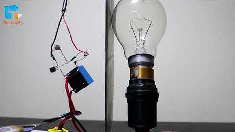 Control 220v Bulb with LDR and Relay | Makelogy