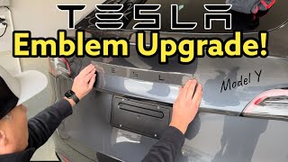 Tesla Model Y Rear Emblem Upgrade | Replacing Chrome Badges!