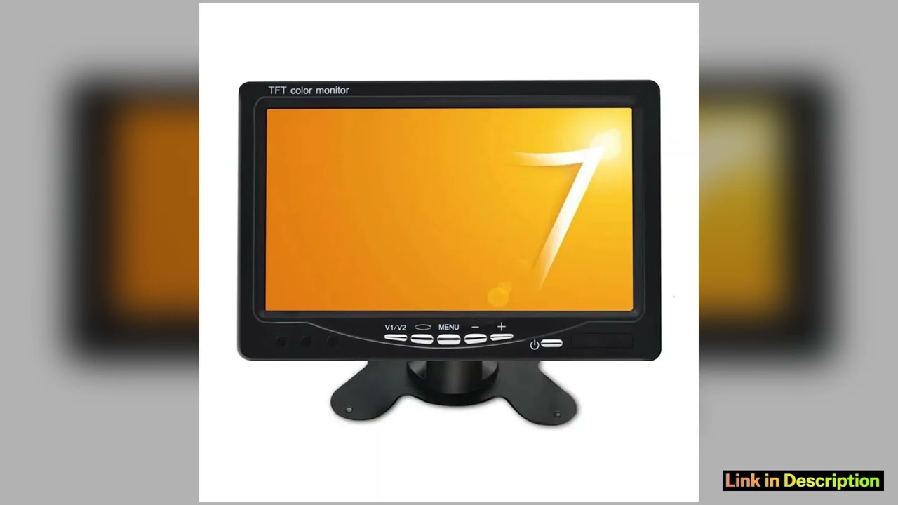 12V24V 7 Inch Car Monitor TFT LCD 1024X600 Display Rear View Screen for Vehicle Backup Camera CCTV