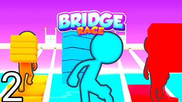 bridge race  Gameplay Walkthrough Part 2 Stickman Stealth Assassin Hitman (iOS, Android