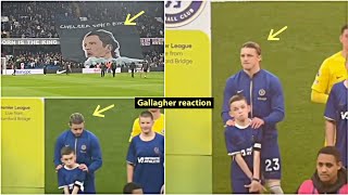 Conor Gallagher was almost in tears as Chelsea fans carried a huge banner 'Chelsea Since Birth'