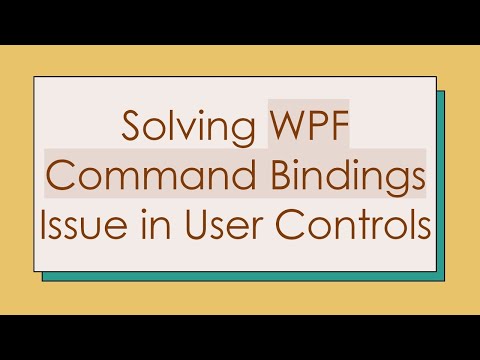 Solving WPF Command