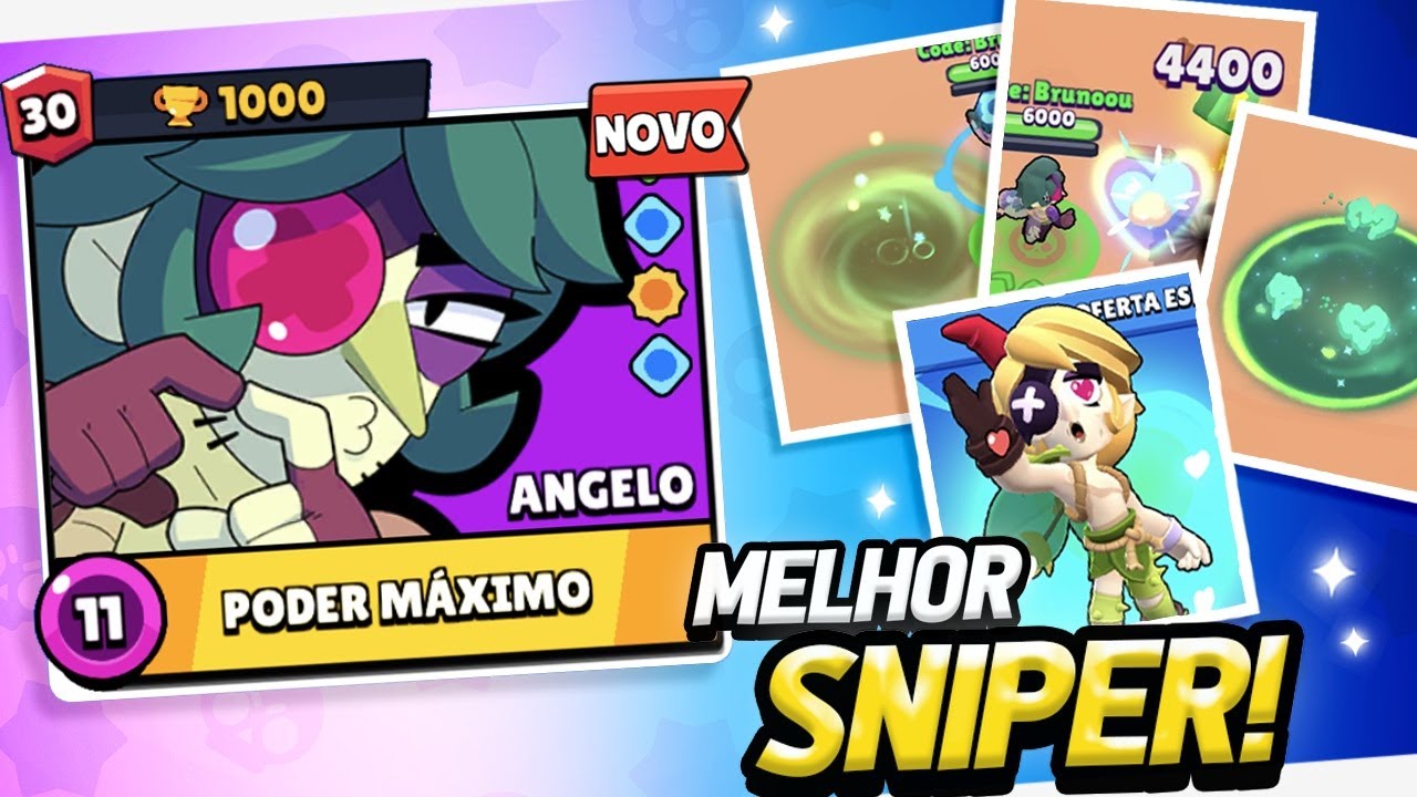 O MELHOR SNIPER! TUDO SOBRE O NOVO BRAWLER ANGELO - YouTube