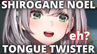 【Hololive】Noel becomes incomprehensible while reading english tongue twister【Eng Sub】