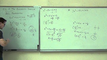 Intermediate Algebra Lecture 11.2 Part 1