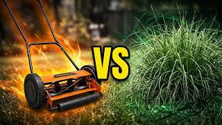 LawnMaster Reel Mower VS TALL Grass