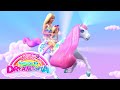 @Barbie | Barbie & Chelsea Ride🦄UNICORNS and RAINBOW🌈🎢Rollercoasters! | Barbie Return to Dreamtopia!