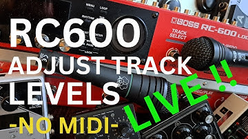Boss RC600 -Control Track Volumes with your Expression Pedal LIVE !!