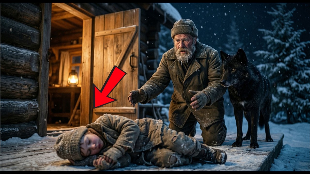 Избитая девочка рухнула на крыльцо. То, что сделал старый шахтер и дикий волк, поражает до слез.