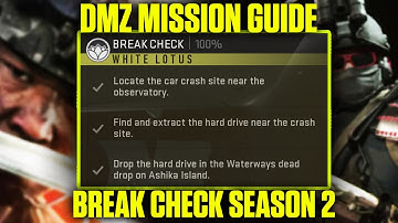MW2 DMZ: Break Check Mission Guide - Crash Site, Hard Drive, & Dead Drop Locations