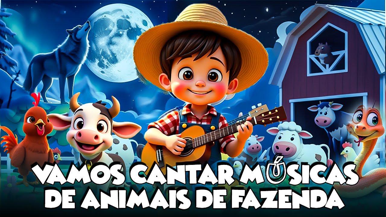 Vem cantar com os animais da fazenda? 🎵🎸