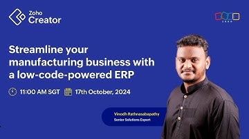 Streamline your manufacturing business with a low-code-powered ERP