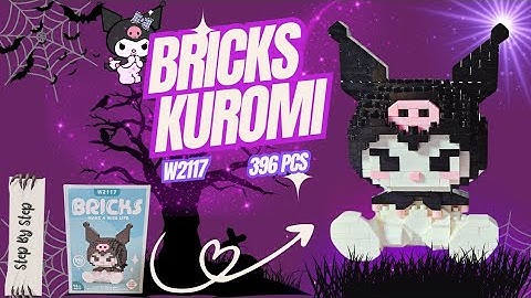 Tutorial Bricks Kuromi W2117 | Cara Membuat Lego Bricks Kuromi