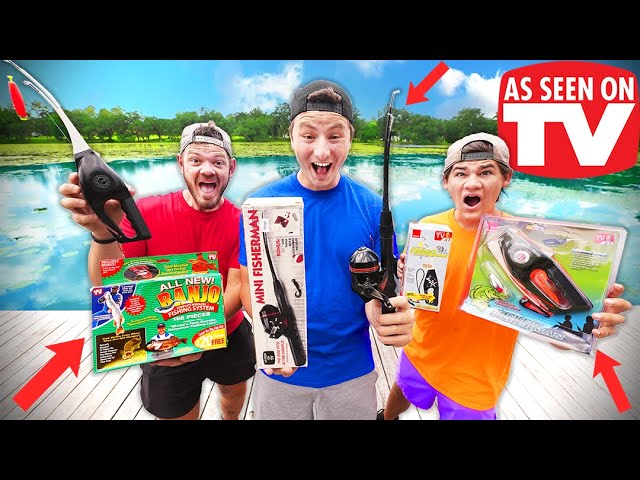 As Seen On TV Fishing Rod And Lures Challenge (Mini Fisherman