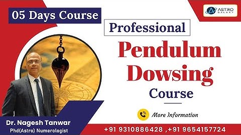 आसान हिंदी भाषा में पैंडुलम डाउजिंग सीखें|Pendulum Dowsing Course | pendulum| Dowsing| Healing