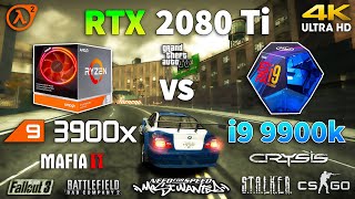 R9 3900x vs i9 9900k in Old Games 4K