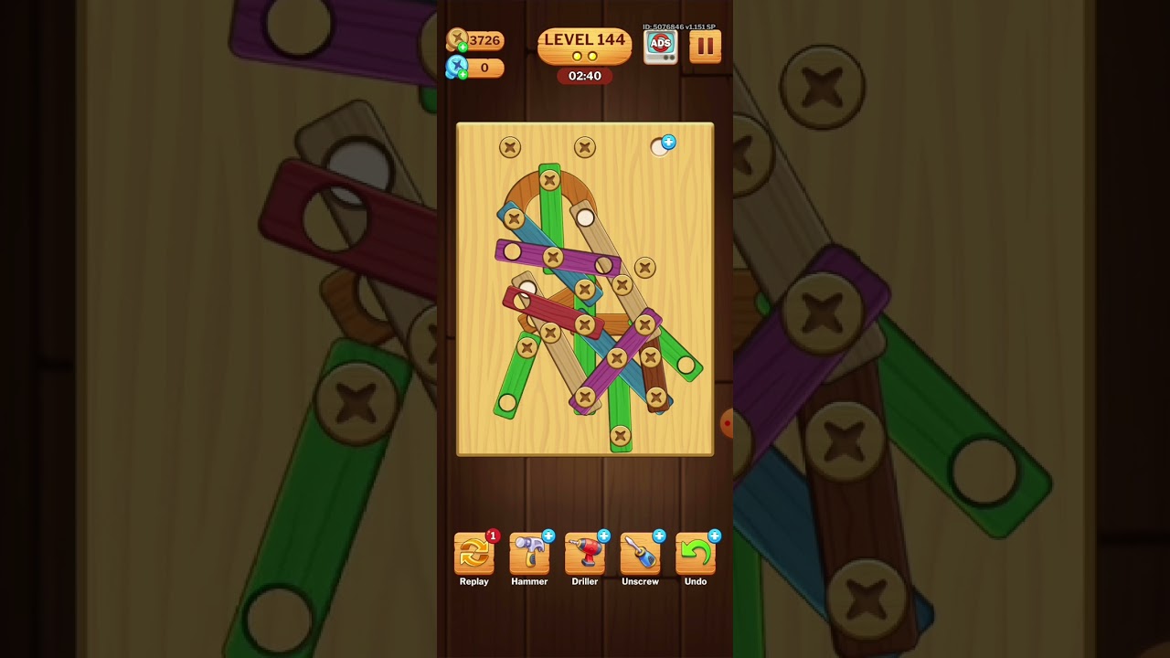 screw puzzle level 144