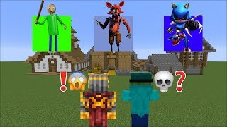 DON'T CHOOSE THE WRONG HAUNTED HOUSE IN MINECRAFT !! DANGEROUS HOUSES IN MINECRAFT !! Minecraft Mods