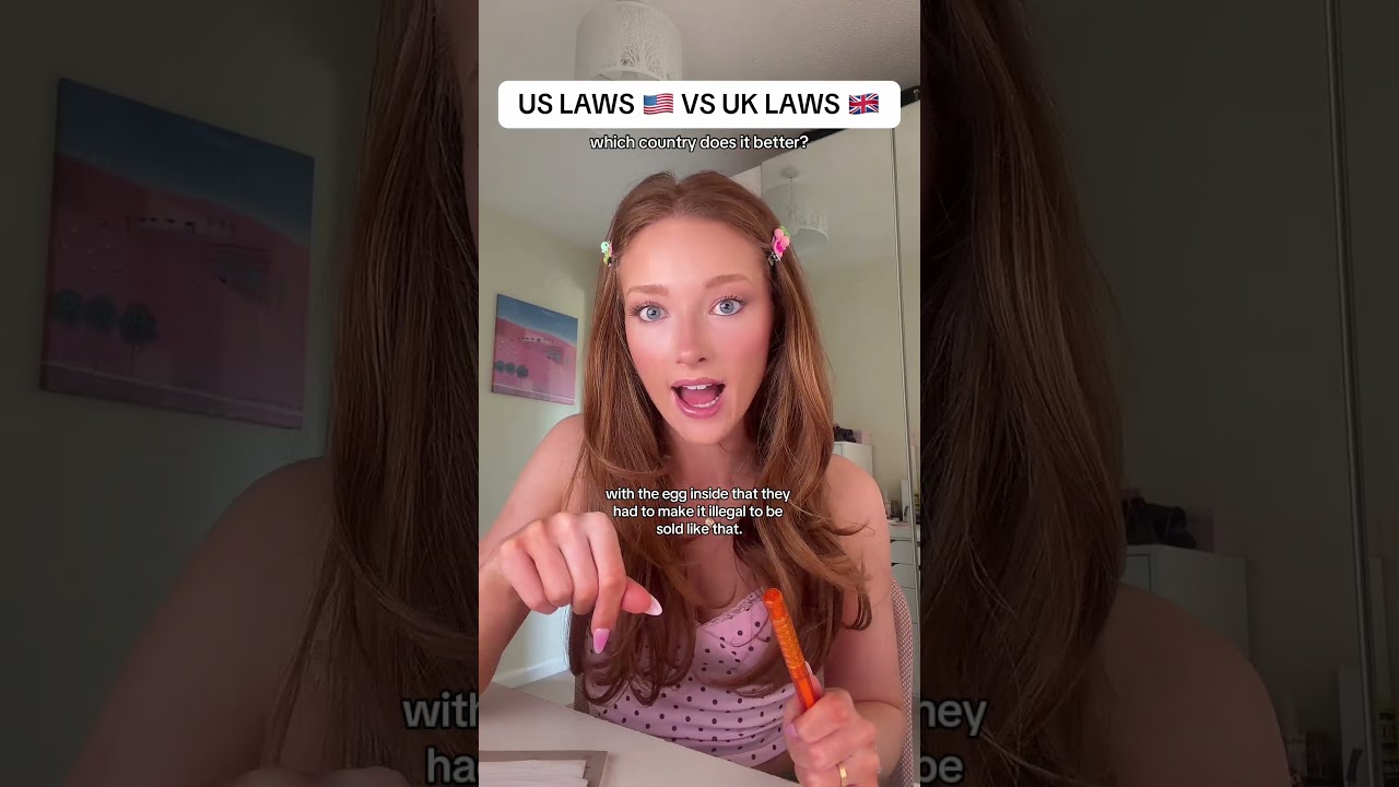 US LAWS 🇺🇸 VS UK LAWS 🇬🇧 which country does it better? #ukvsusa #laws #usa #england #fyp #facts