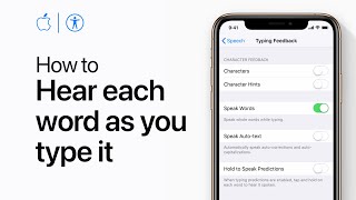 How to have your iPhone and iPad speak each word as you type — Apple Support screenshot 4