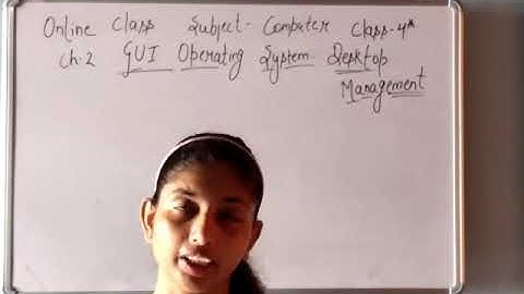 Class- 4th chapter- 2 GUI Operating System- Desktop Management (Part- 2)