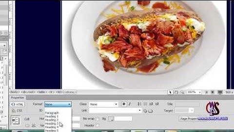 CREATING A PHOTO GALLERY WITH DREAMWEAVER CS6